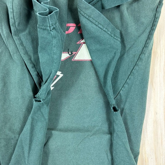 Vintage Minnesota Wild National Hockey League T-Shirt Large Roomy Green Worn - Picture 6 of 10